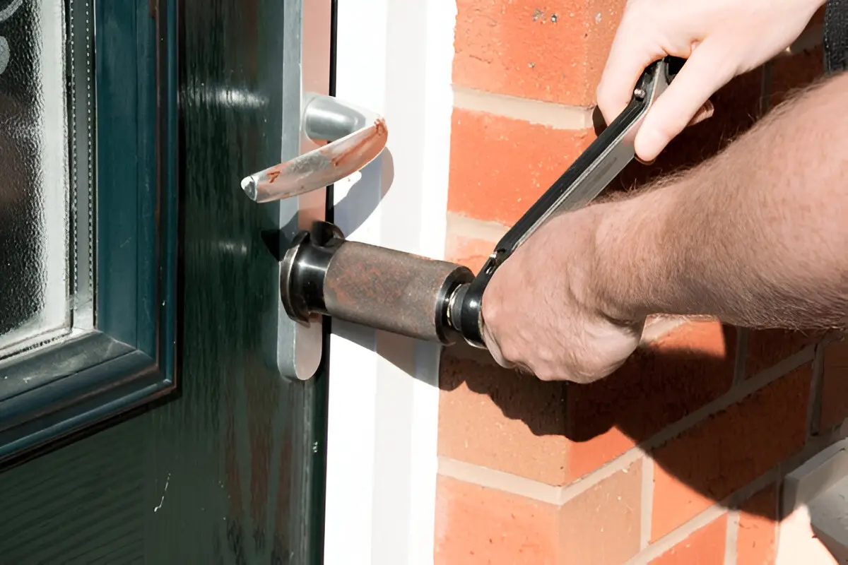 On Time Locksmith performing Residential Locksmith Melrose Park lock installation